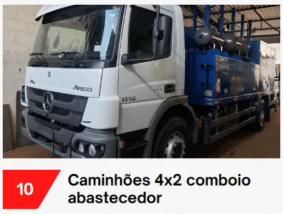 Caminhões 4x2 comboio abastecedor
