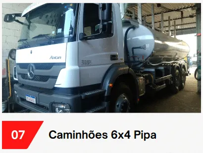 Caminhões 6x4 Pipa
