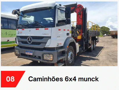 Caminhões 6x4 munck